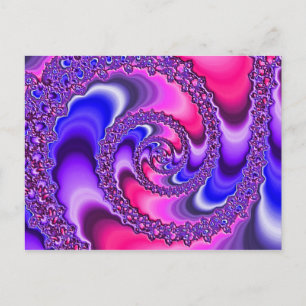 Carte Postale Spirale violette