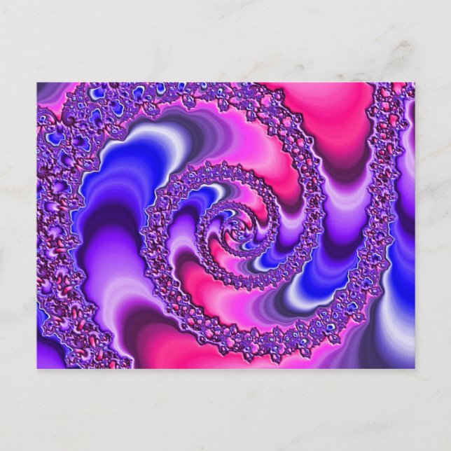 Carte Postale Spirale violette (Devant)