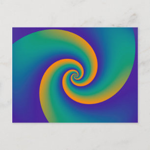 Carte Postale Spirales Arrière - plans Abstraites V