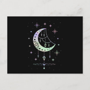 Carte Postale Spirituel Pastel Goth Moon Witchy