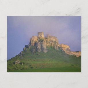 Carte Postale Spissky hrad dans la brume, Slovaquie