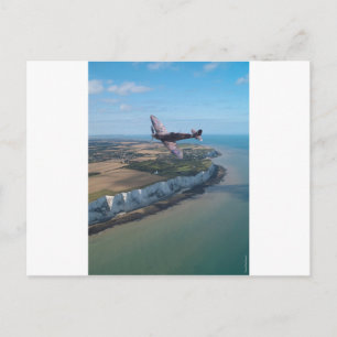 Carte Postale Spitfire au-dessus de l'Angleterre