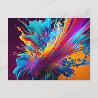 Carte Postale Splash couleur