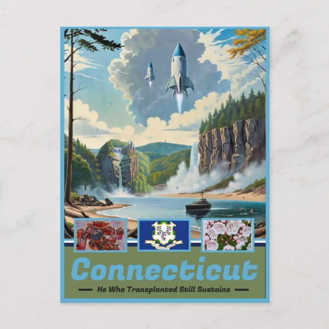 Carte Postale Splendeur surréelle Connecticut : Keepsaké (Devant)