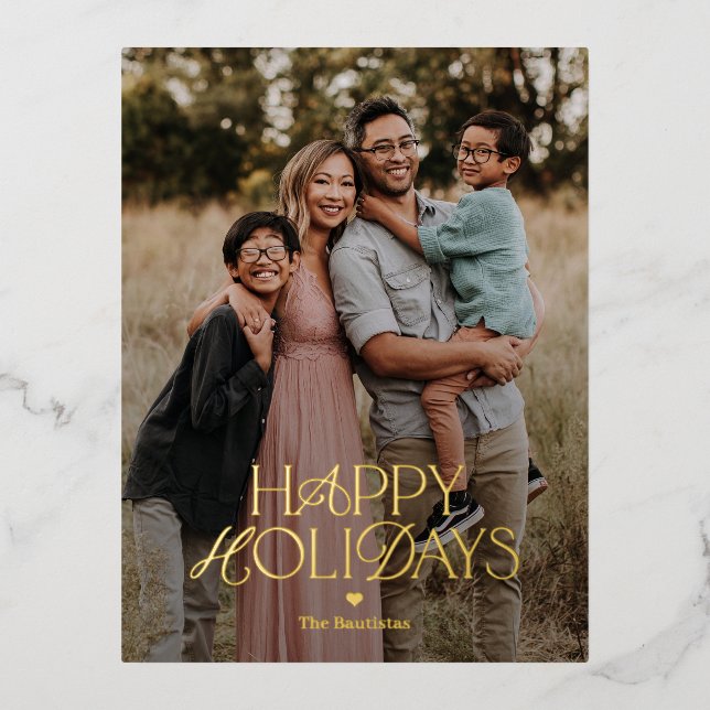 Carte postale Splendid Mix FOIL Happy Holidays Car (Recto)