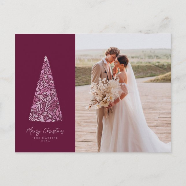 Carte Postale Splendide Spruce Tree Plum photo Noël/Fête (Devant)