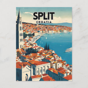 Carte Postale Split Nostalgic Travel