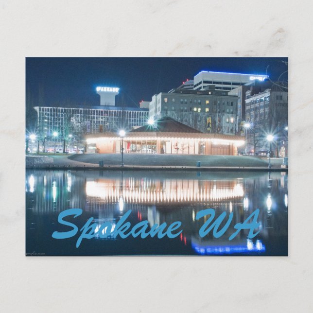 CARTE POSTALE SPOKANE WA (Devant)