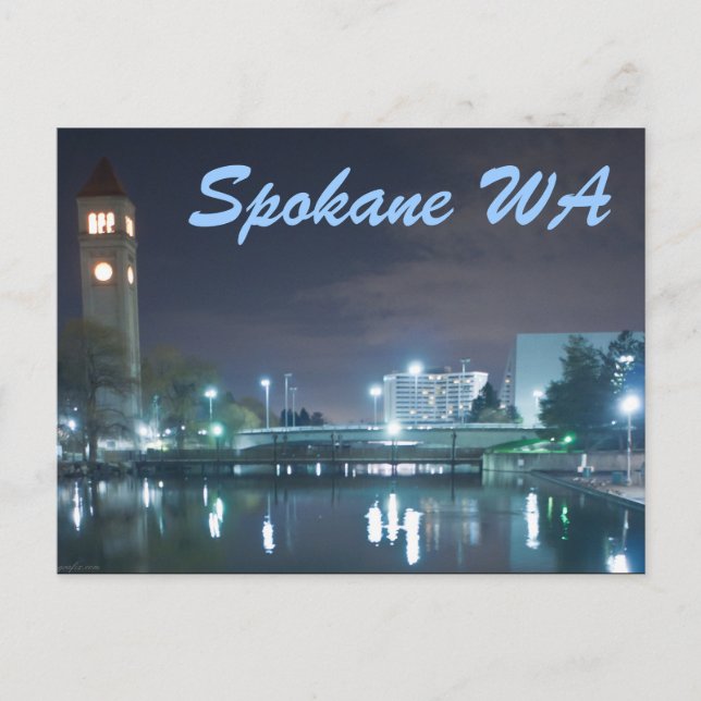 CARTE POSTALE SPOKANE WA (Devant)