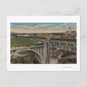 Carte Postale Spokane, WA - Union Pacific Railway Completion