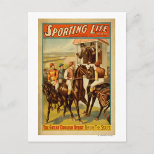 Carte Postale Sporting Life - The Great English Derby Theatre