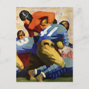 Carte Postale Sports Anciens, Joueurs de Football dans un Match