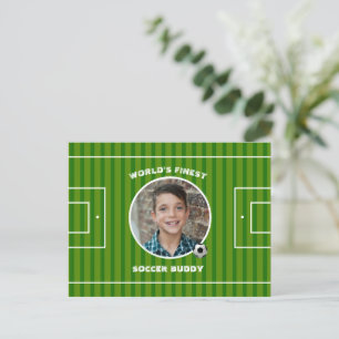 Carte Postale Sports de soccer vert moderne terrain photo person
