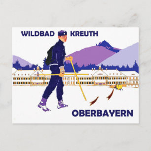 Carte Postale Sports d'hiver en Wildbad - kreuth, Oberbayern