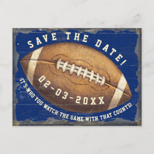 Carte Postale Sports Football Jeu Nuit Enregistrer Date Invitati