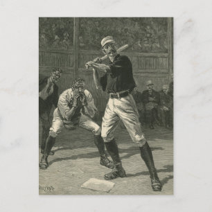 Carte Postale Sports vintages, joueurs de baseball par Thulstrup