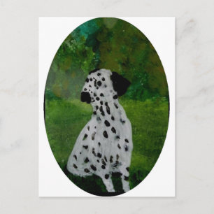 Carte Postale Spotty Dog Art Dalmatien