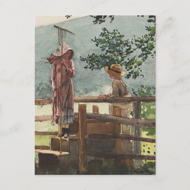 Carte Postale Spring by Winslow Homer (Devant)