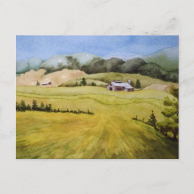 Carte postale "Spring Fields" (Devant)