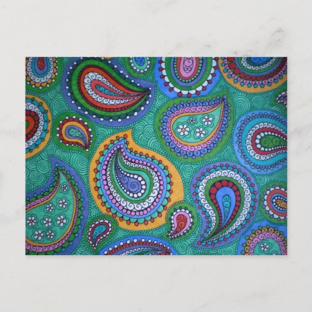 Carte postale Spring Paisley (Devant)