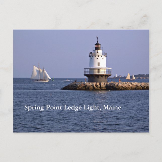 Carte postale Spring Point Ledge Light (Devant)