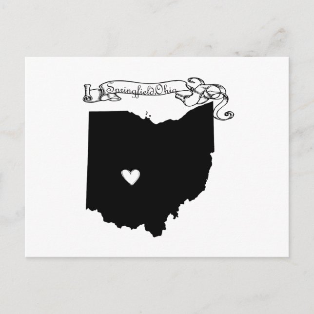 Carte Postale Springfield Ohio (Devant)