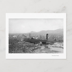 Carte Postale Springfield, OU Vue sur la ville et les scieries