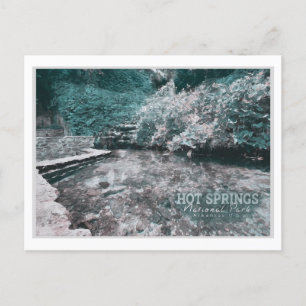 CARTE POSTALE SPRINGS CHAUDS ARKANSAS WATERCOLOR- ARKANSAS US