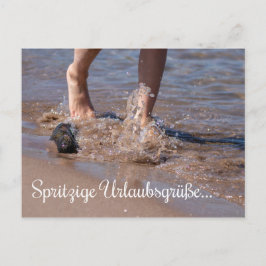 Carte Postale Spritzige Urlaubsgrüße direkt aus dem Meer !