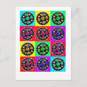 Carte Postale Sprockets POPART—Cadeaux cyclistes