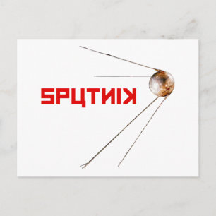 Carte Postale SPUTNIK - espace/russie/union soviétique/technolog