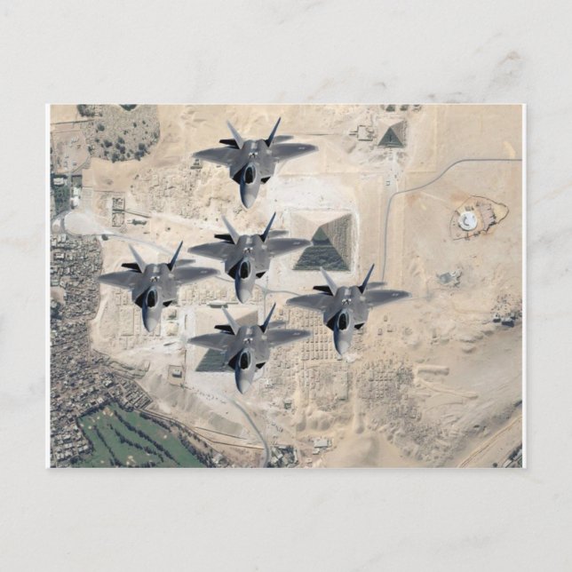 Carte Postale Squadron de F-22 (Devant)