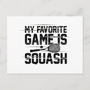 Carte Postale Squash Sport   Idée Cadeau pour Joueur de Squash S