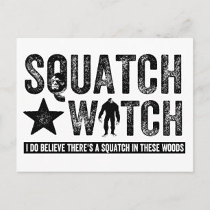 Carte Postale Squatch Watch - Je crois