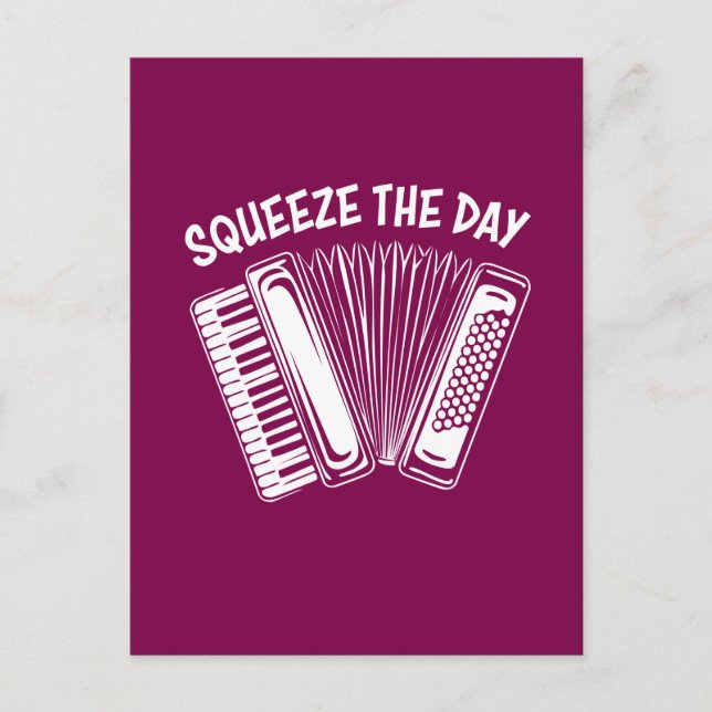 Carte Postale 🪗 Squeeze Day (Devant)