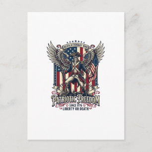 Carte Postale Squelette de guerre révolutionnaire patriotique so
