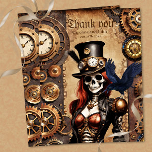 Carte Postale Squelette de Steampunk Cutest