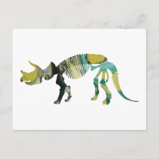 Carte Postale Squelette de Triceratops prorsus