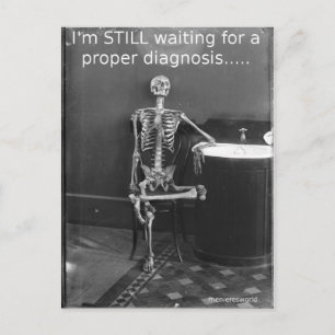 Carte postale squelette Menieres