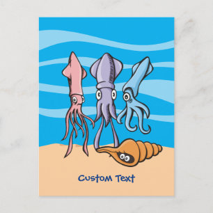 Carte Postale Squid
