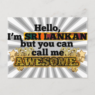 Carte Postale Sri Lanka, mais appelez-moi Awesome
