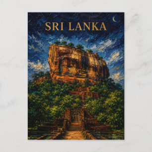 Carte Postale Sri Lanka : Nuit mystique Sigiriya Art Souvenir