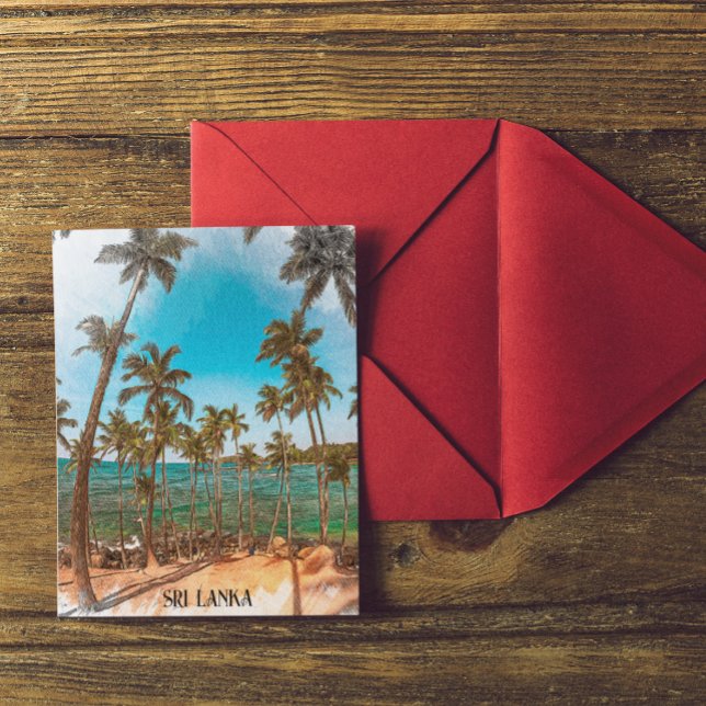 Carte Postale Sri Lanka Tropical Scenery Travel (sri lanka tropical scenery postcard)