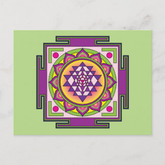 Carte Postale Sri Yantra Mandala