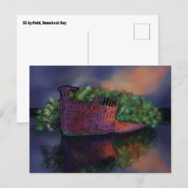 Carte postale SS Ayrfield abandonnée