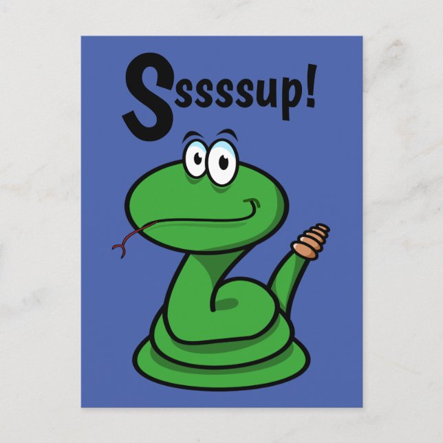 Carte Postale Sssssup ! Serpent (Devant)