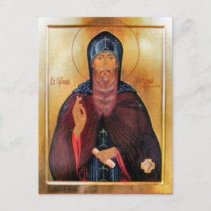Carte Postale St. Antoine de Dymsk, icône de Novgorod