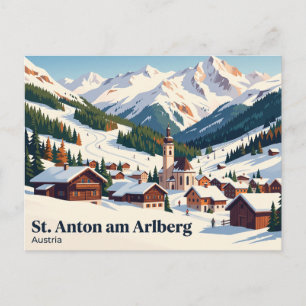 Carte Postale St. Anton am Arlberg, St. Anton, Tyrol, Autriche