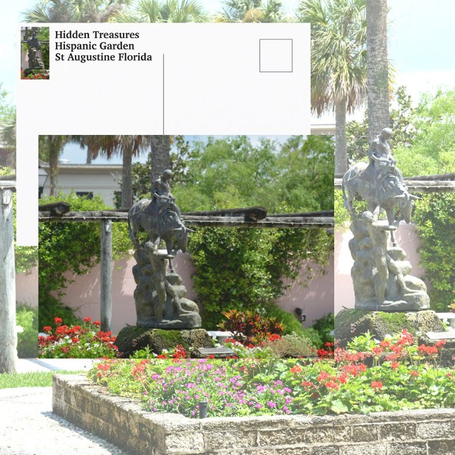 Carte Postale St Augustine FL Jardin Hispanique Photographique (Créateur téléchargé)