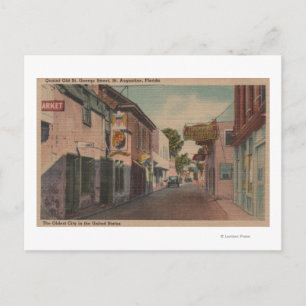 Carte Postale St. Augustine, Floride - Vue sur St. George St. 2